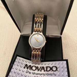 Movado Women's Two-Tone Silver and Gold Watch